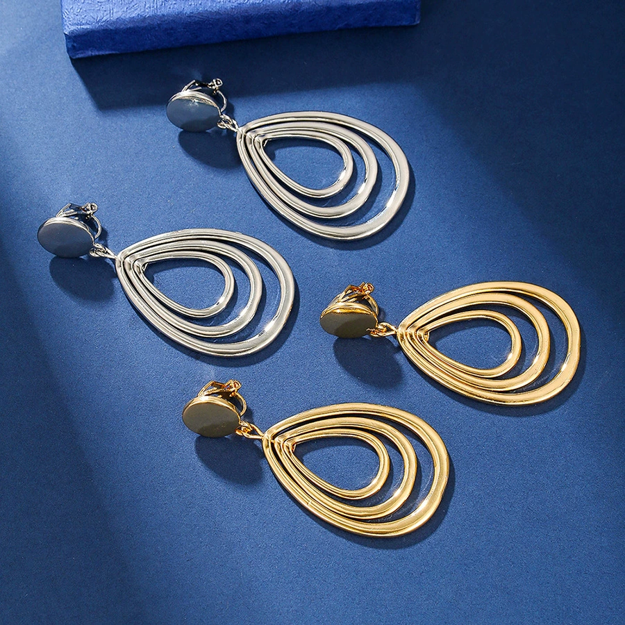 Women’s Layered Teardrop Earrings – Elegant Statement Jewelry Women’s Layered Teardrop Earrings – Elegant Statement Jewelry