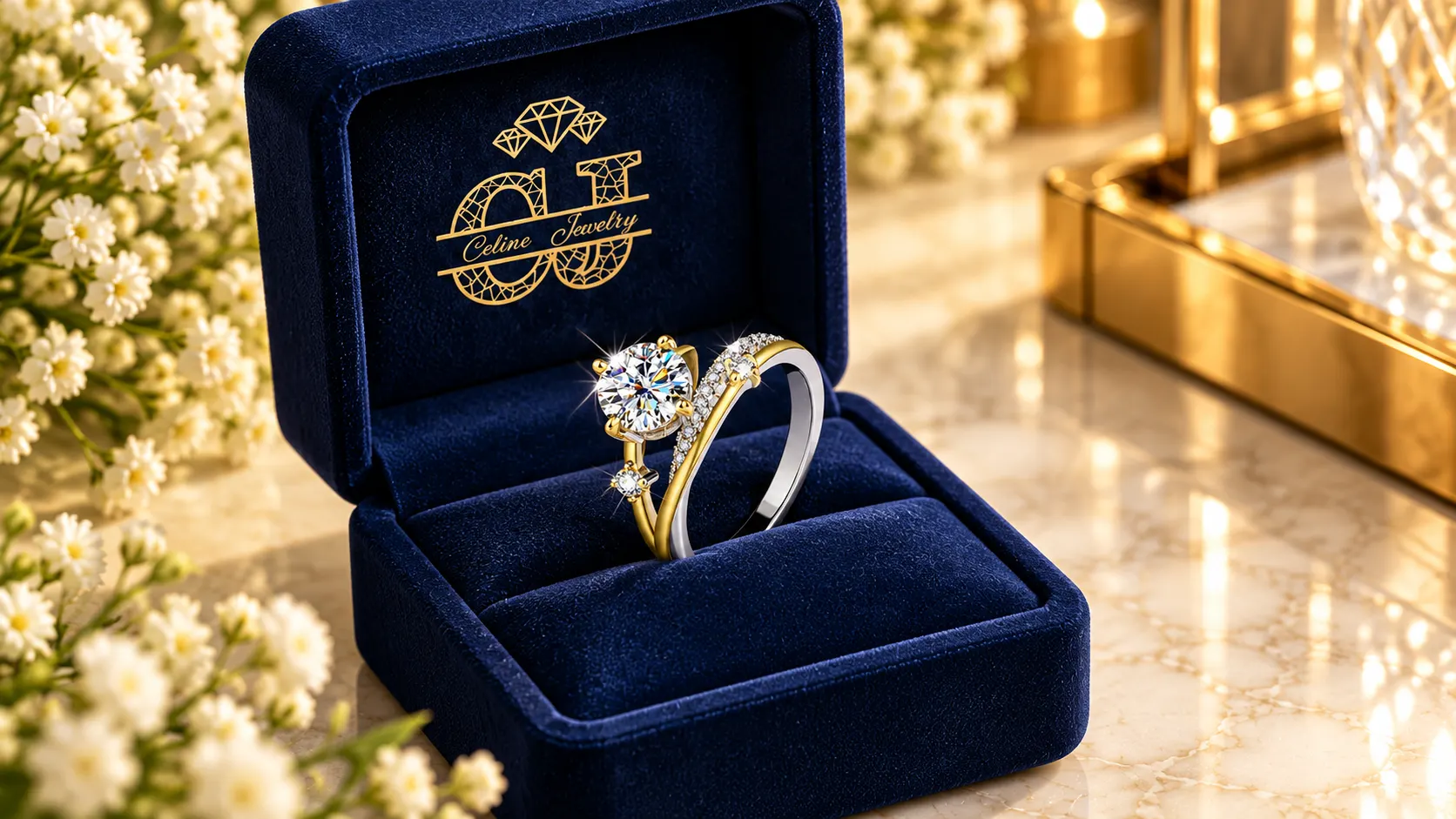 1CT Certified Moissanite Star Trails Ring – 925 Sterling Silver - Image 7