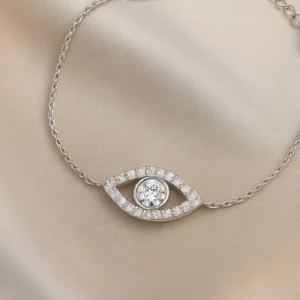 S925 Sterling Silver Devil's Eye Bracelets For women