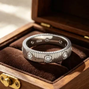 2mm Moissanite Eternity Stackable Ring
