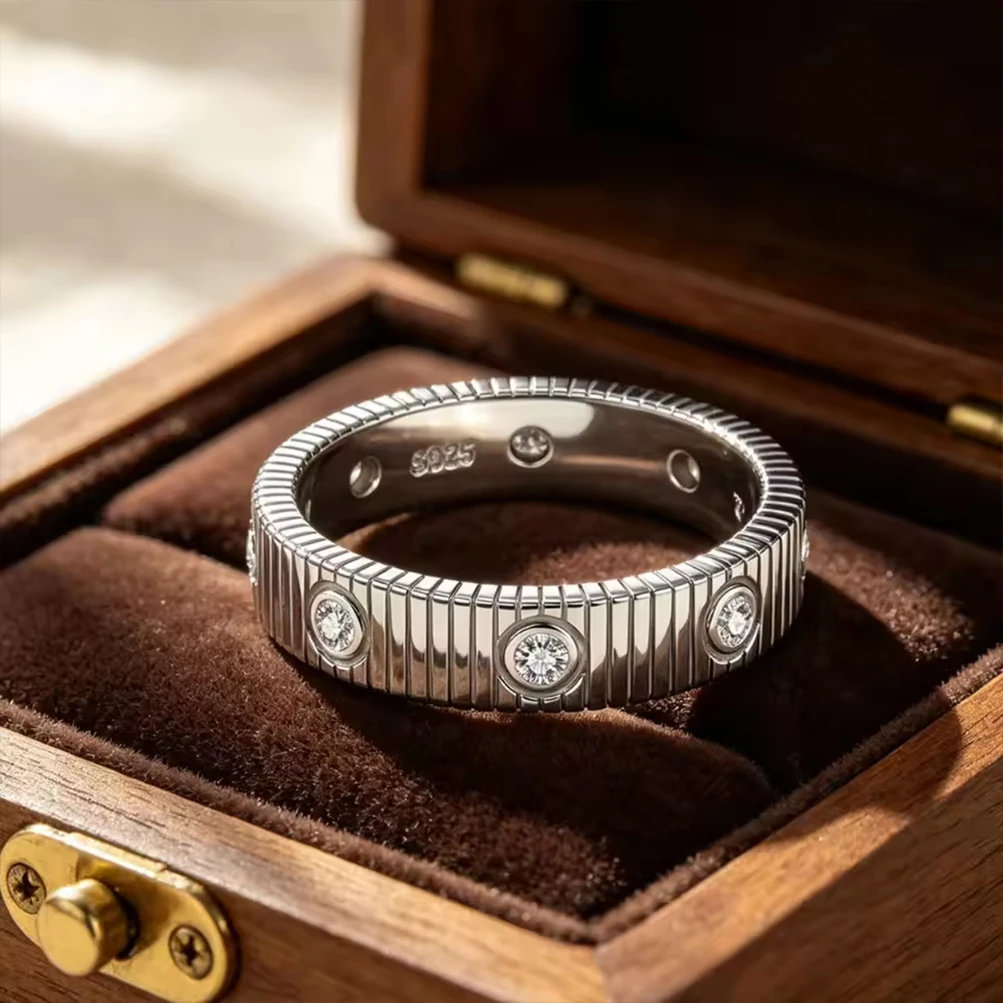 2mm Moissanite Eternity Stackable Ring