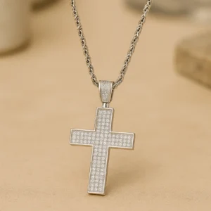925 Silver Moissanite Necklace,Gold Plated Anniversary Party Gifts