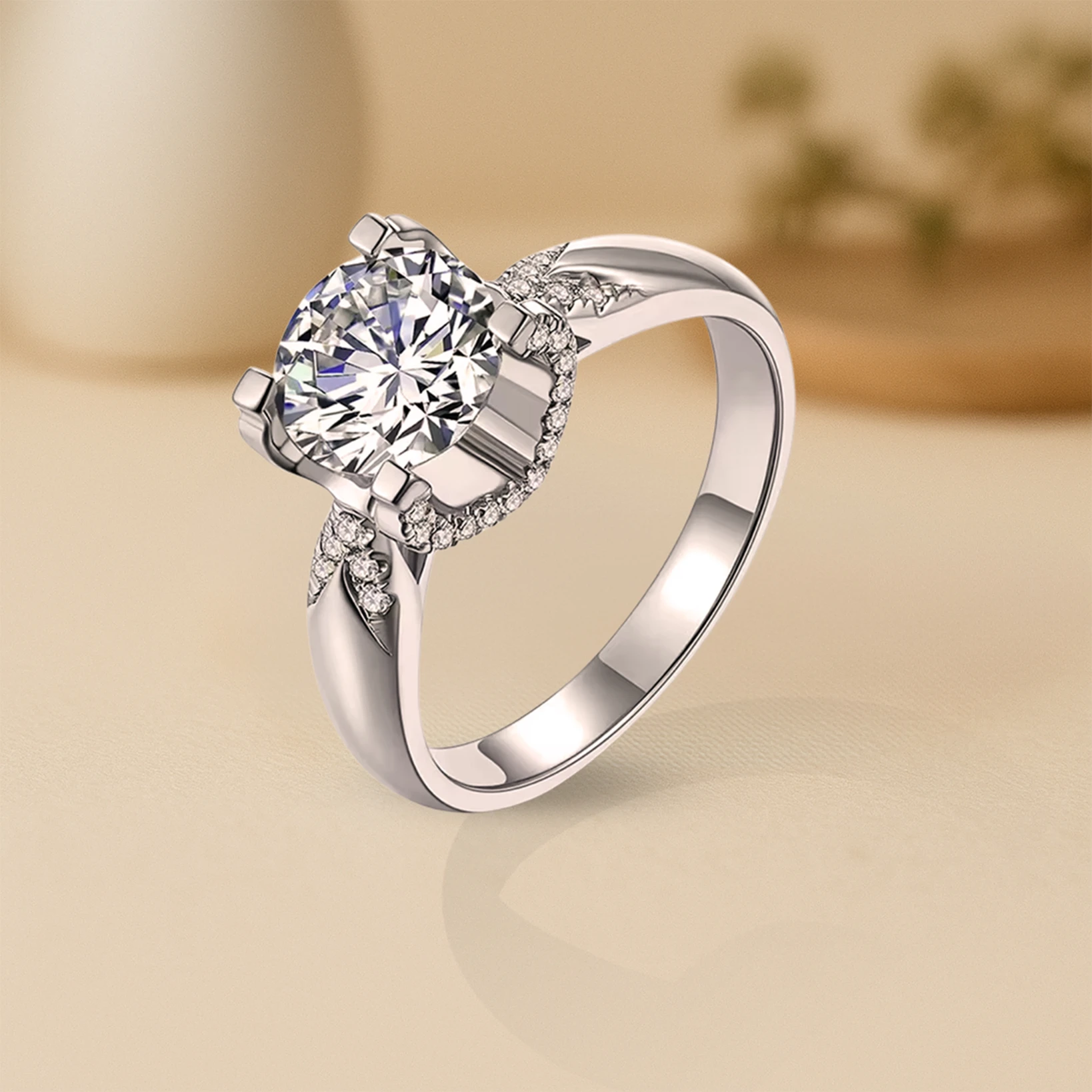 Moissanite 925 Sterling Silver Ring