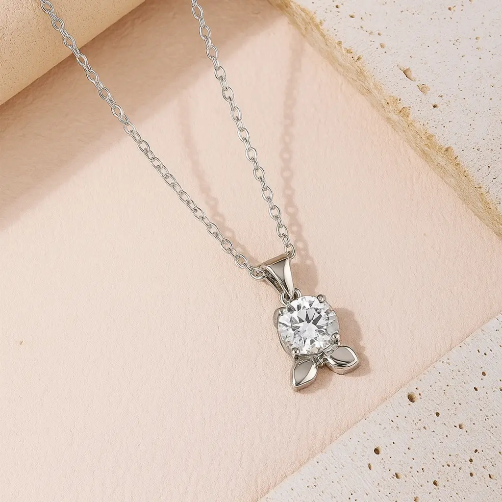 Moissanite Diamond Chain Necklace