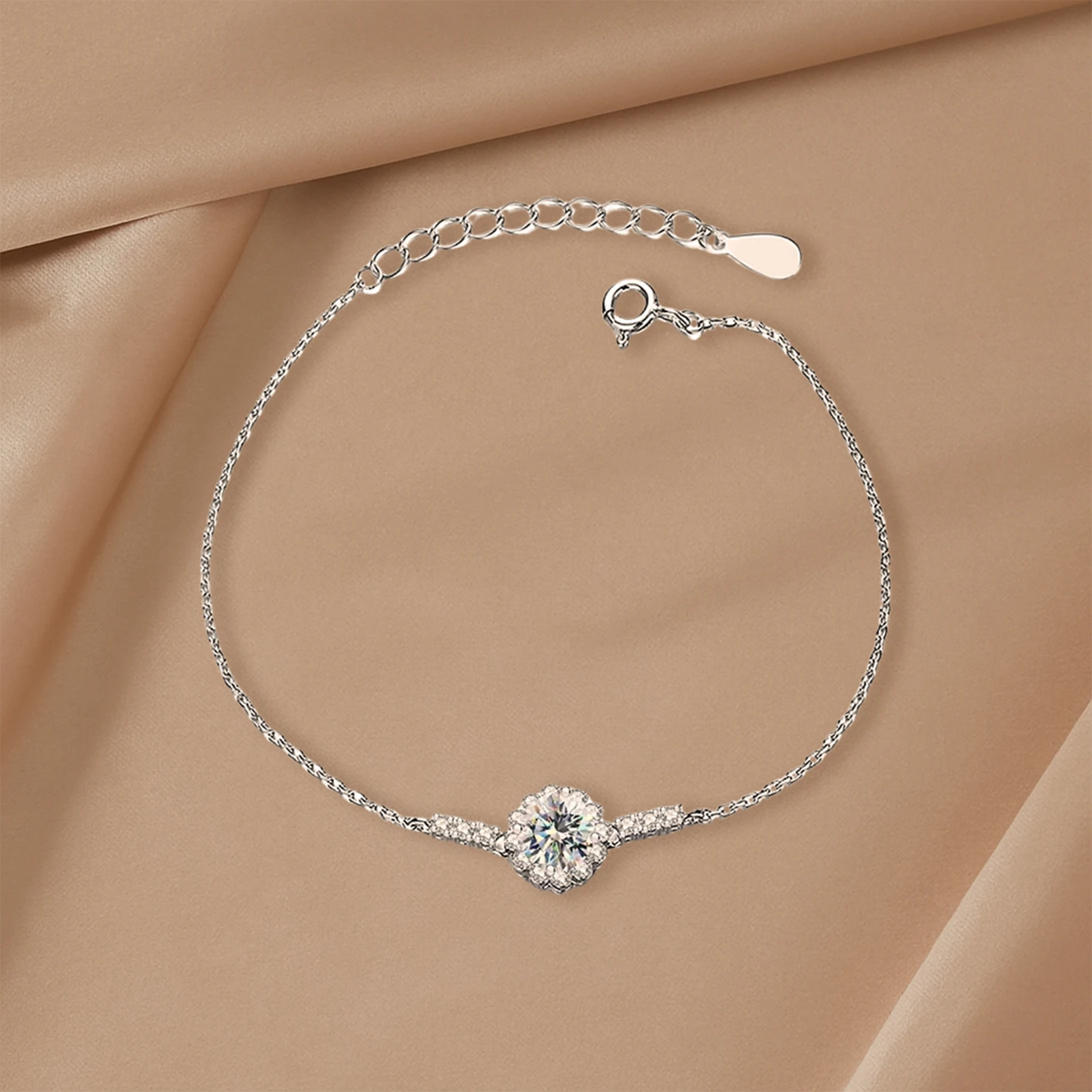 Moissanite Bracelet — Classic