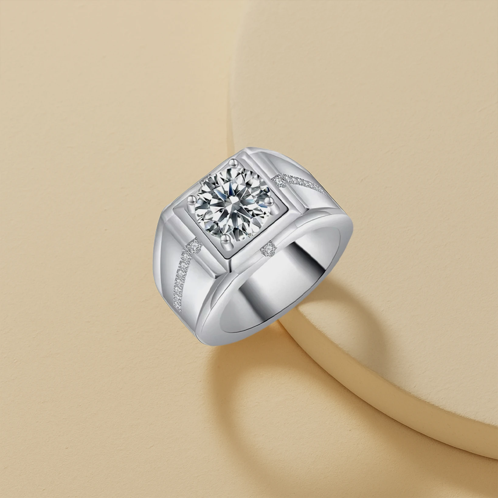 Moissanite Ring — Unisex