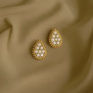 Moissanite Water Drop Stud Earrings
