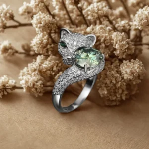 Moissanite Animal Design Ring
