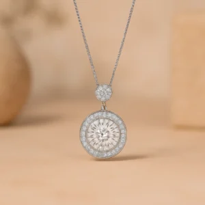 925 Sterling Silver Moissanite Necklace