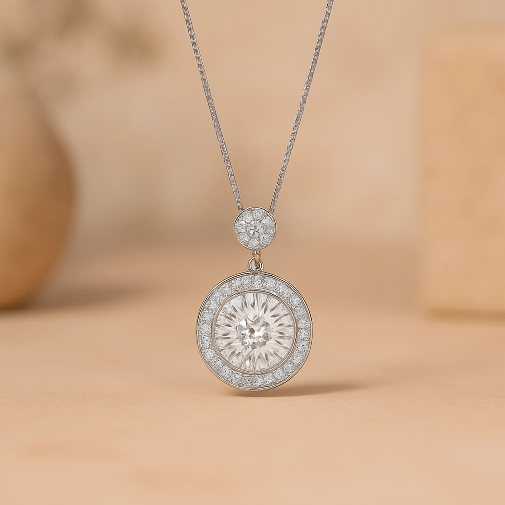 925 Sterling Silver Moissanite Necklace