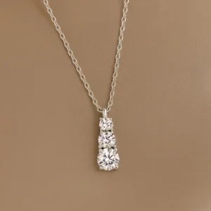 Moissanite Collarbone Necklace
