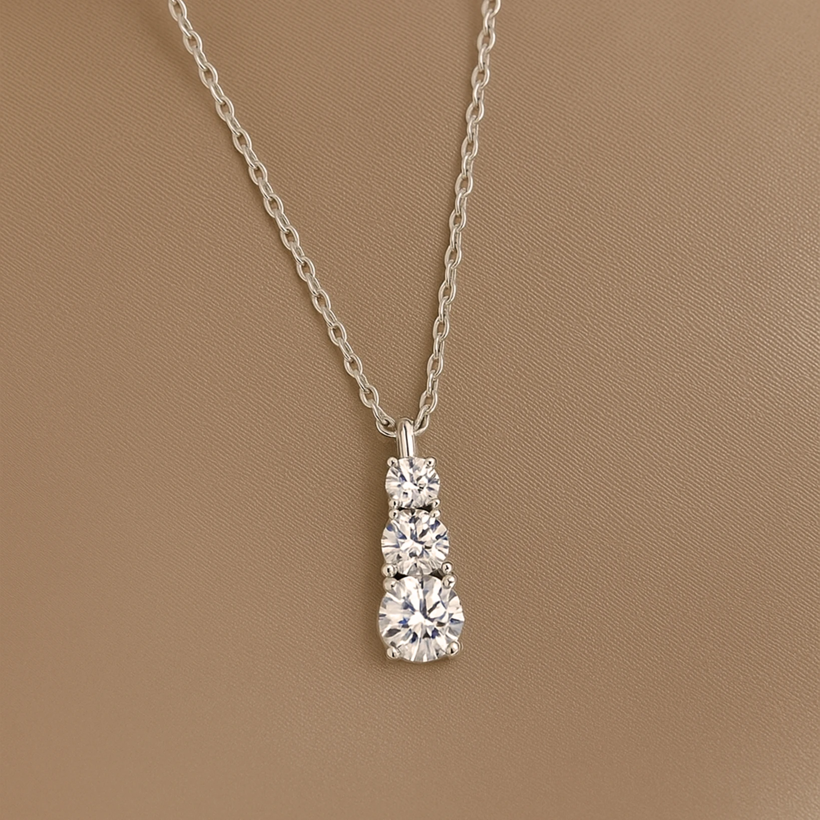Moissanite Collarbone Necklace